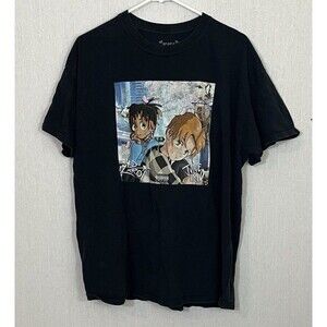 TKL Juice World & Kid Laroi 999 Club Black T Shirt XL Anime Graphic Print